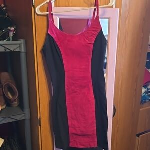 Elegant Pink and Black Dress